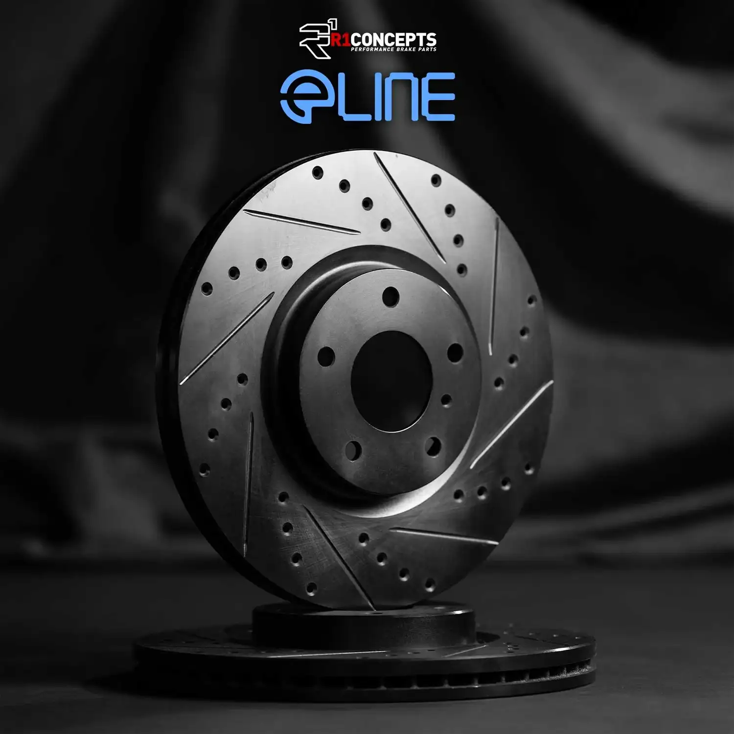 R1 Concepts Front Brake Rotor Kit _Brake Rotors_ Brake Disc _Drilled and Slotted WHPN1-11006 – Image 3